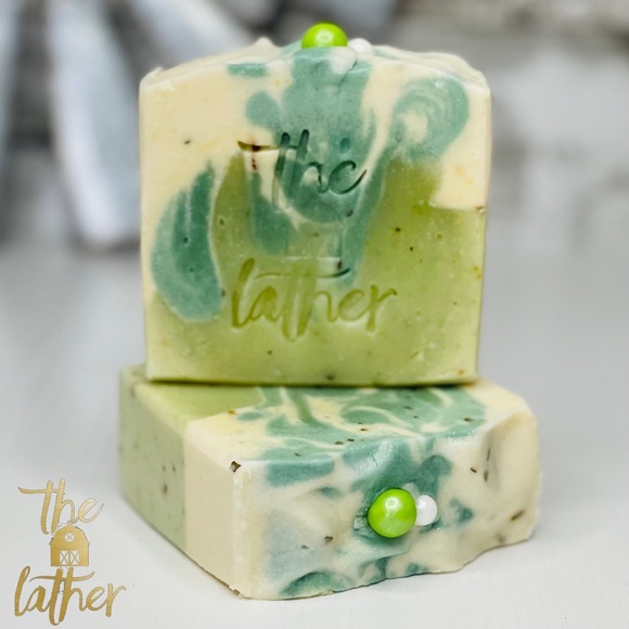 THE LATHER BARN Other - Cucumber Melon Goat Milk & Cream E-Oil Lather Soap